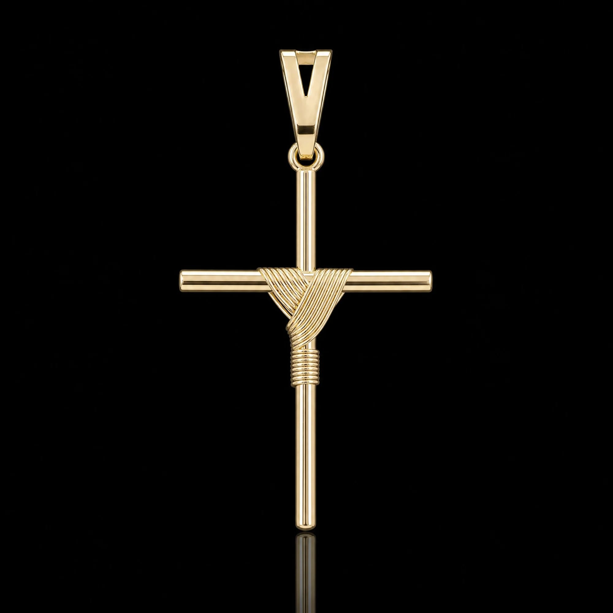 Pingente Crucifixo Amarrado M