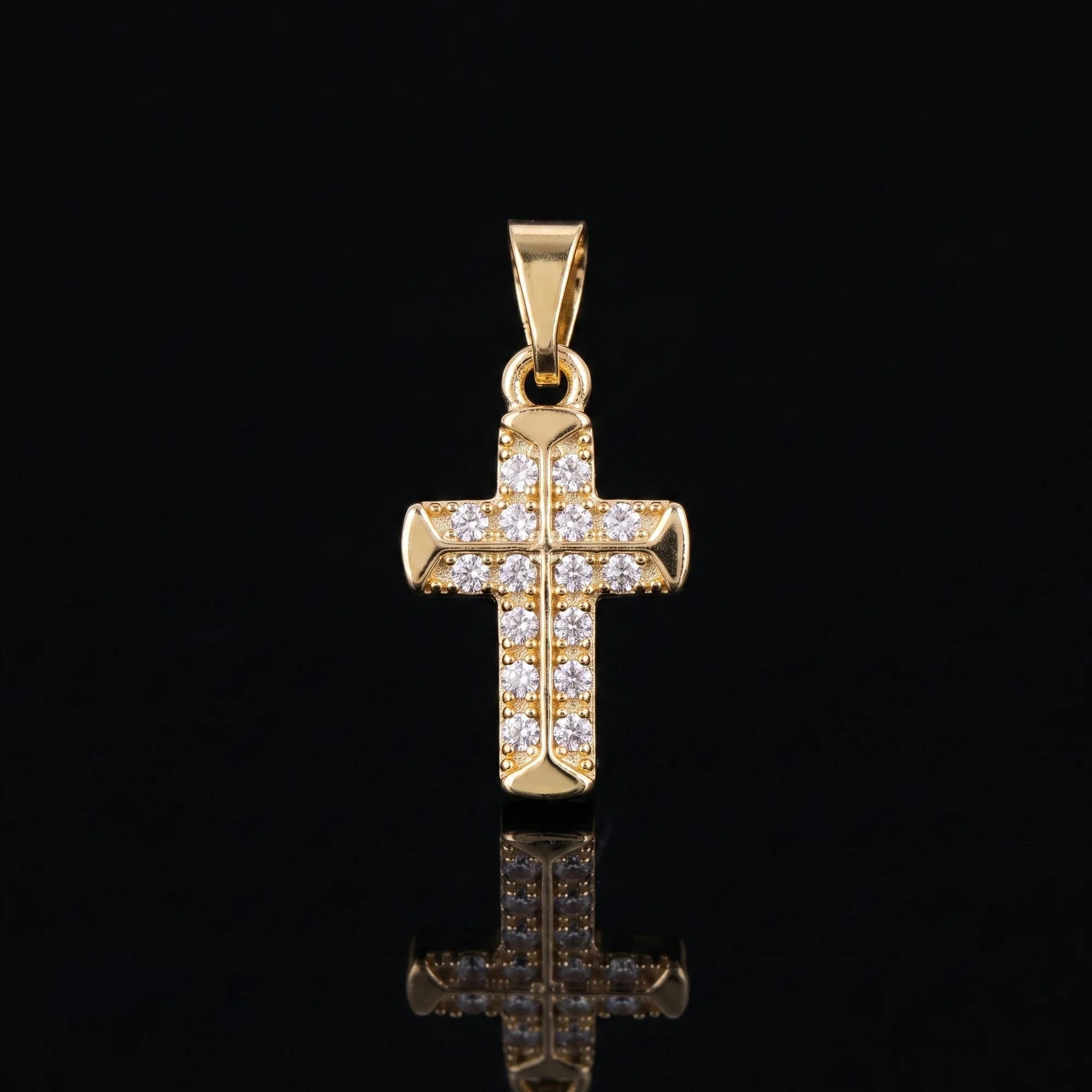 Pingente Crucifixo Cravejadinho pp