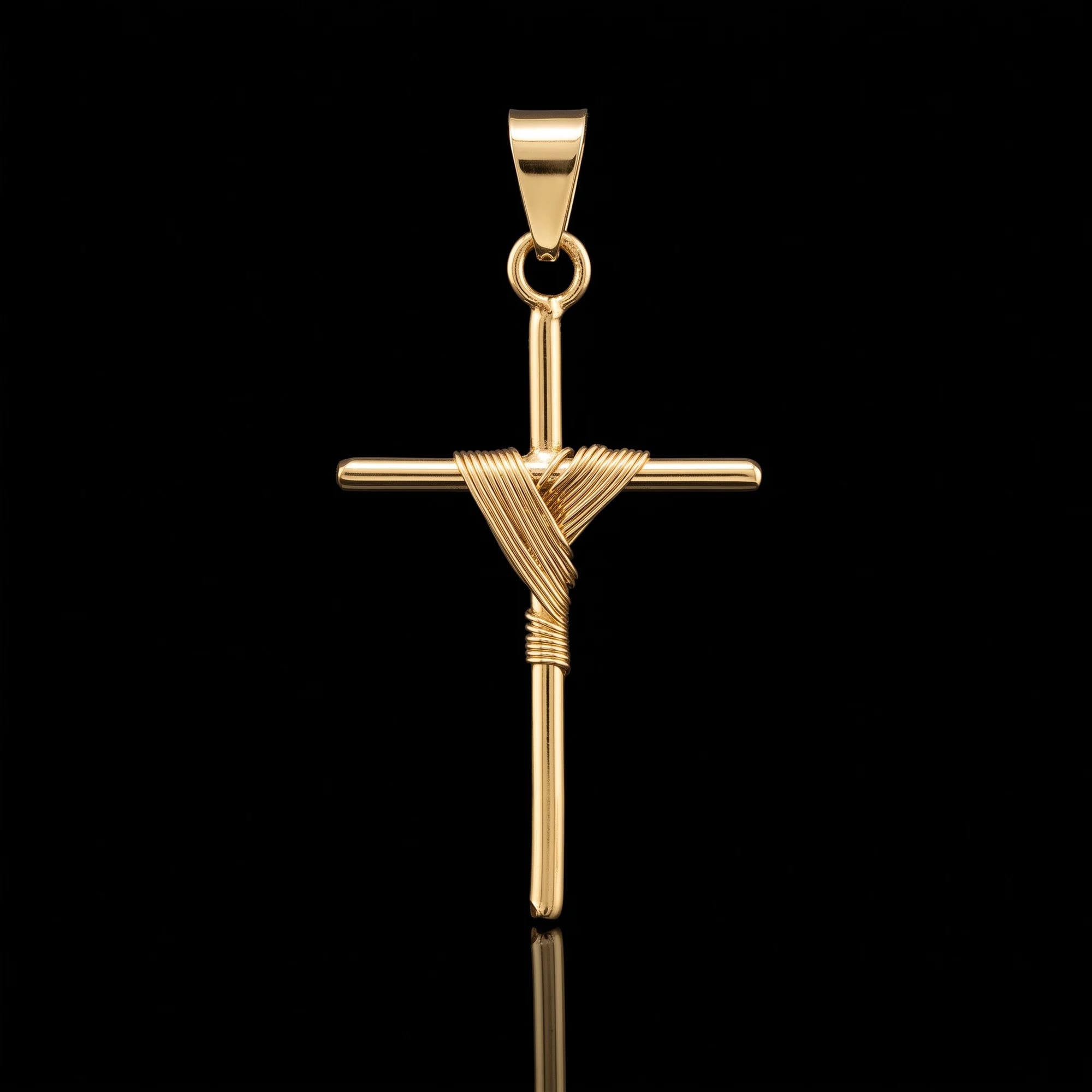Pingente Crucifixo Amarrado