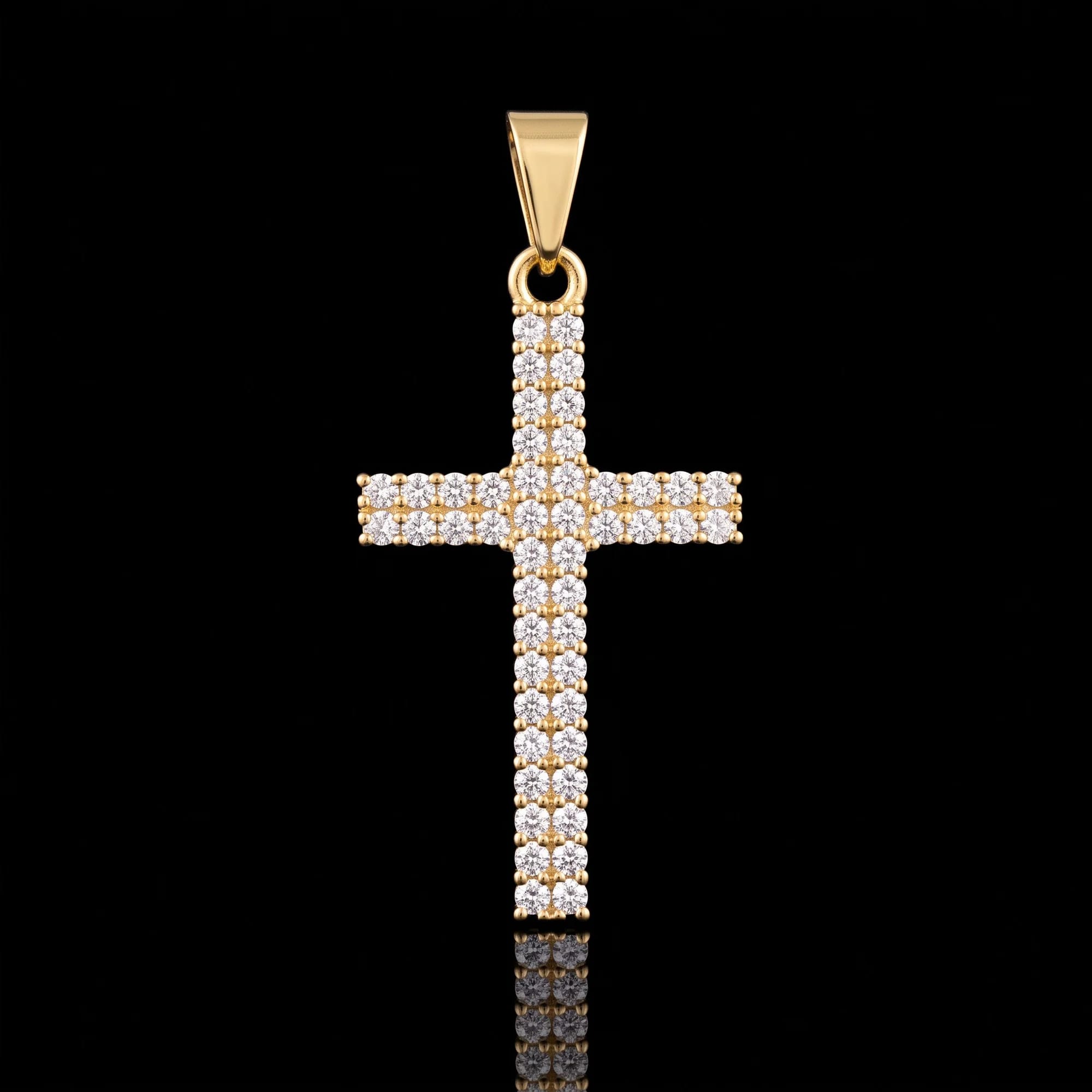 Pingente Crucifixo Cravejado Palito G