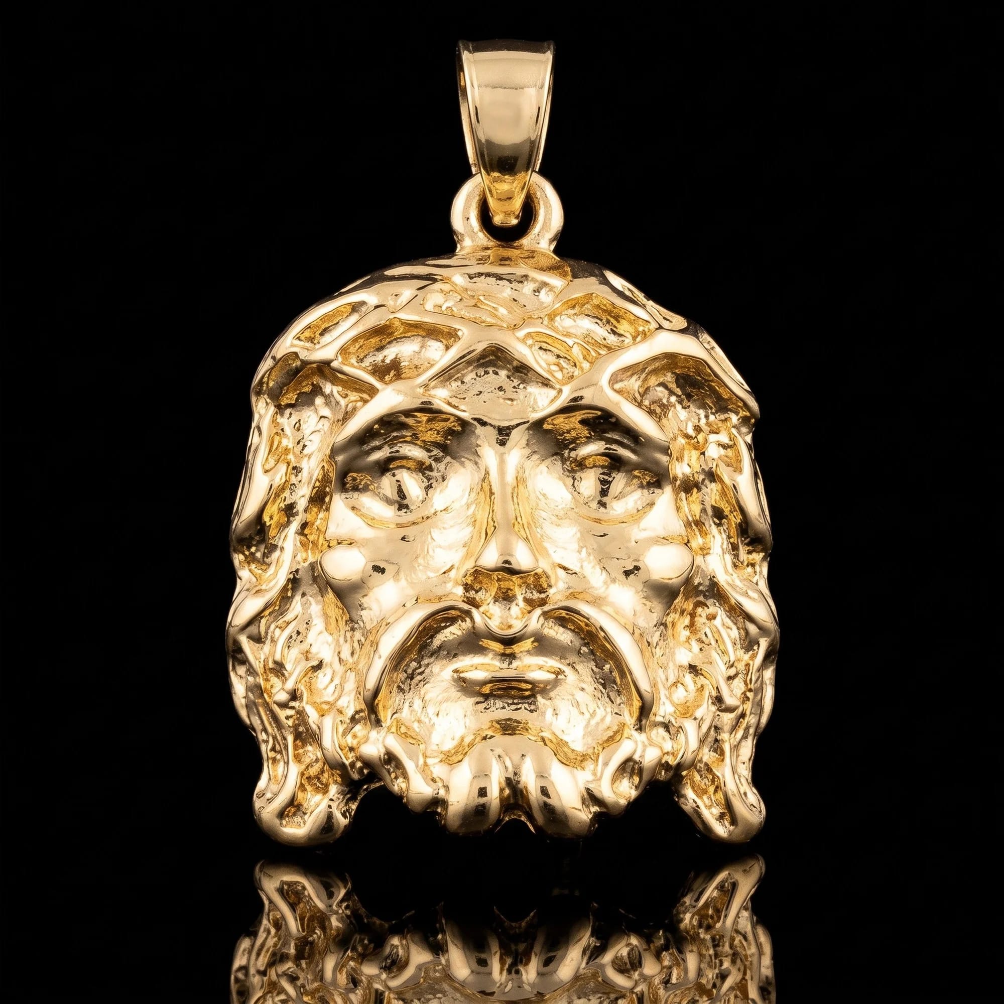 Pingente Rosto de Cristo Detalhado