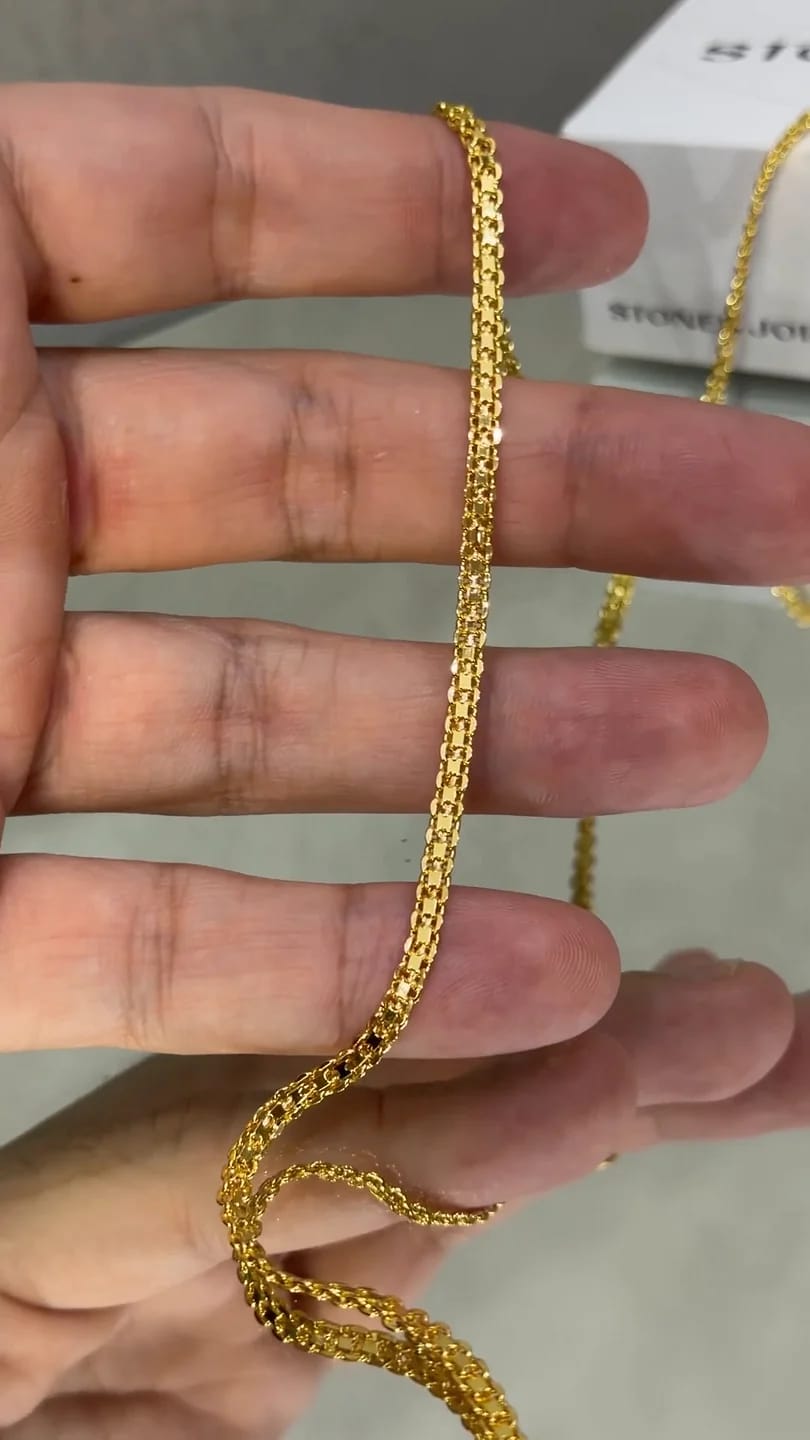 Corrente e Pulseira Cadeado Duplo 2,5mm