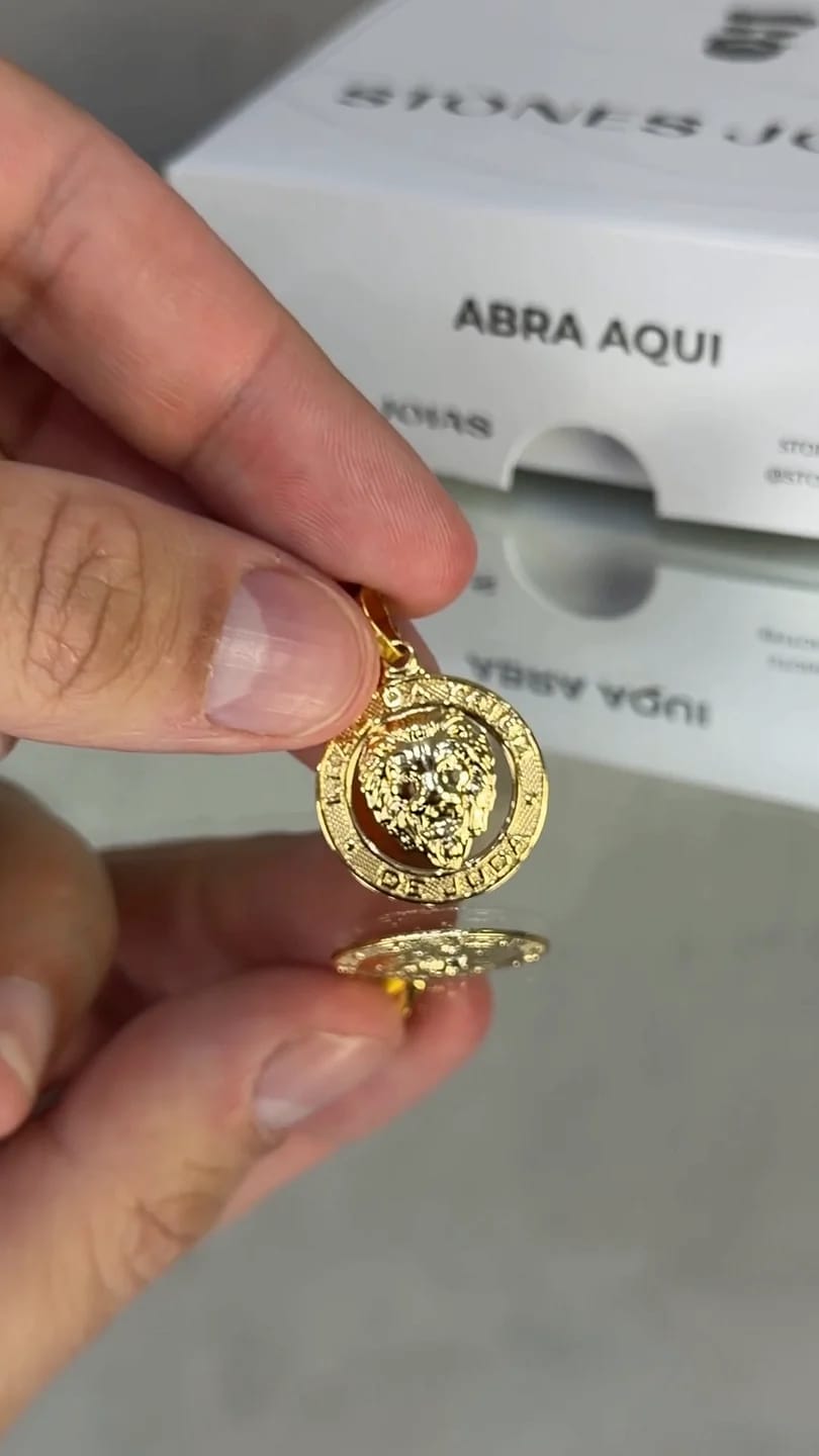 Corrente Cadeado 3,5mm + Leão da Tribo de Judá