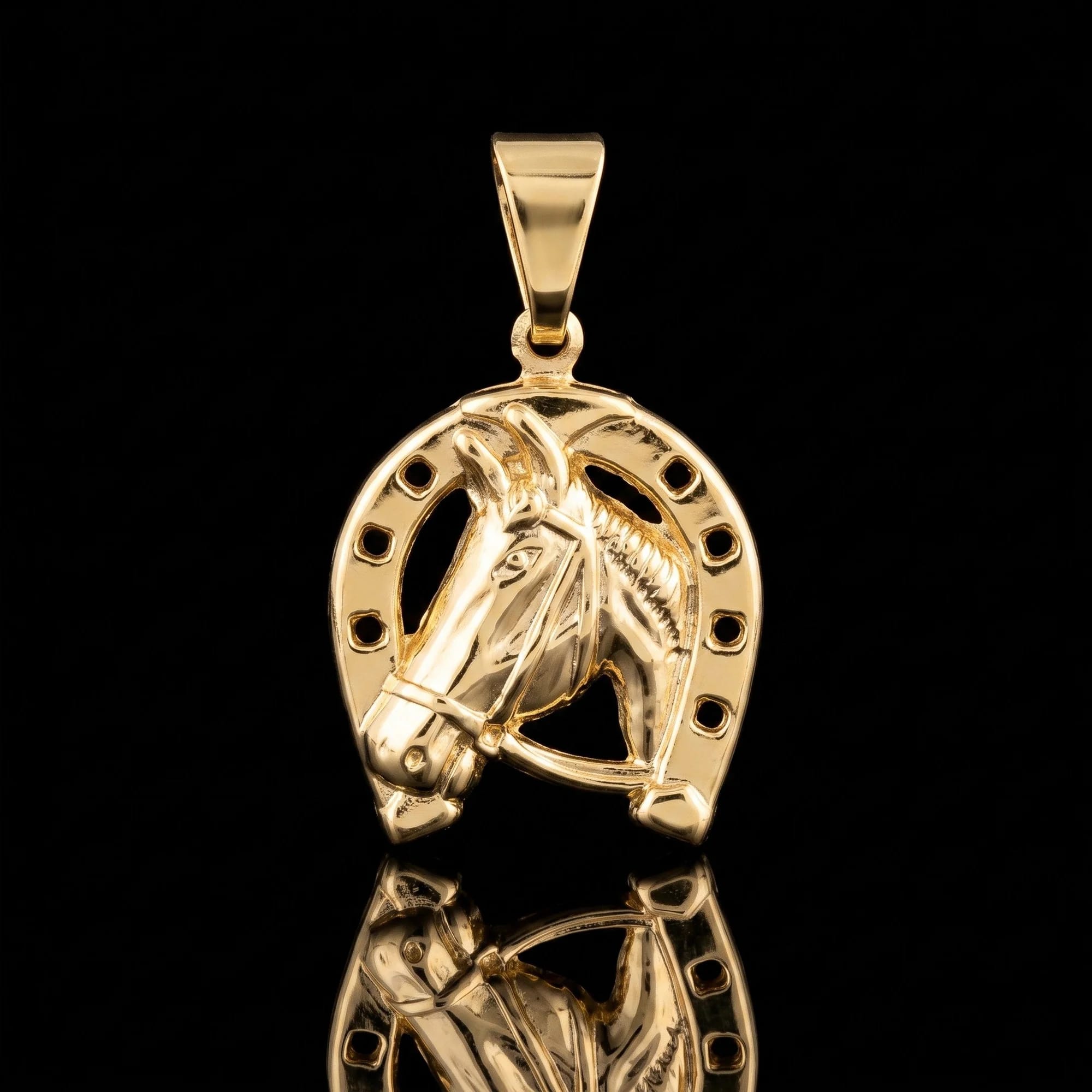 Pingente Ferradura Cavalo