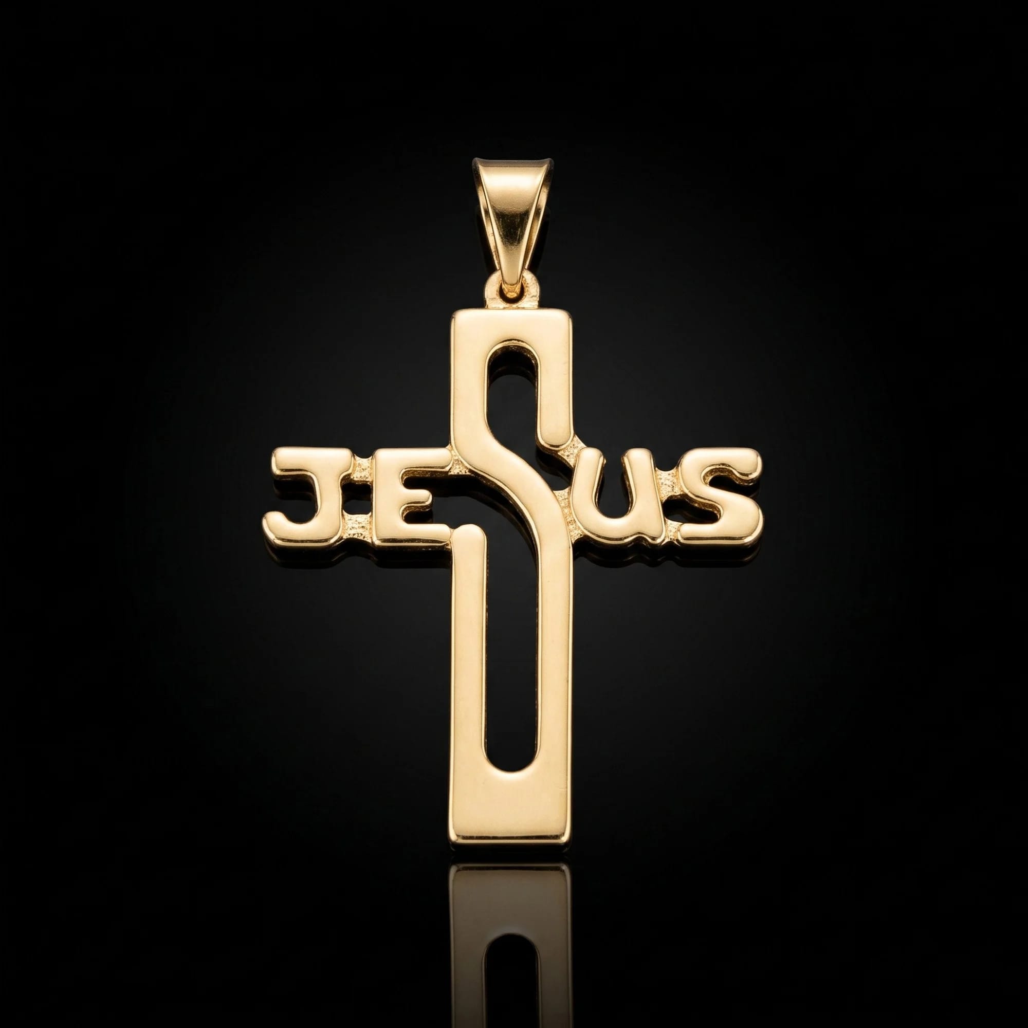 Pingente Crucifixo Jesus Vazado