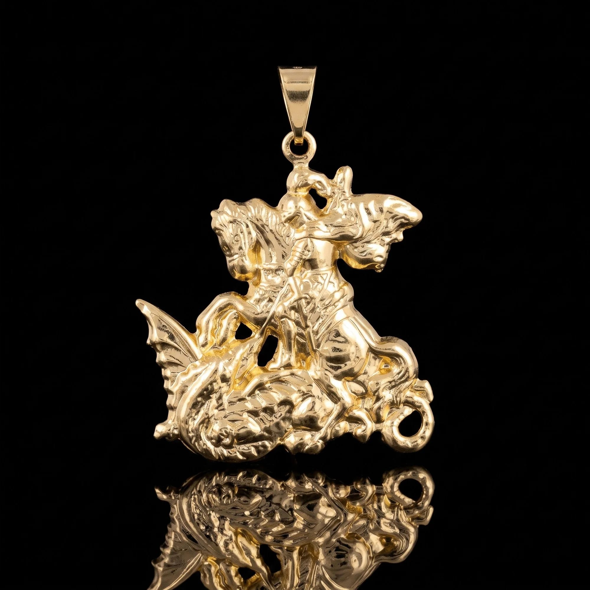 Pingente São Jorge Relevo