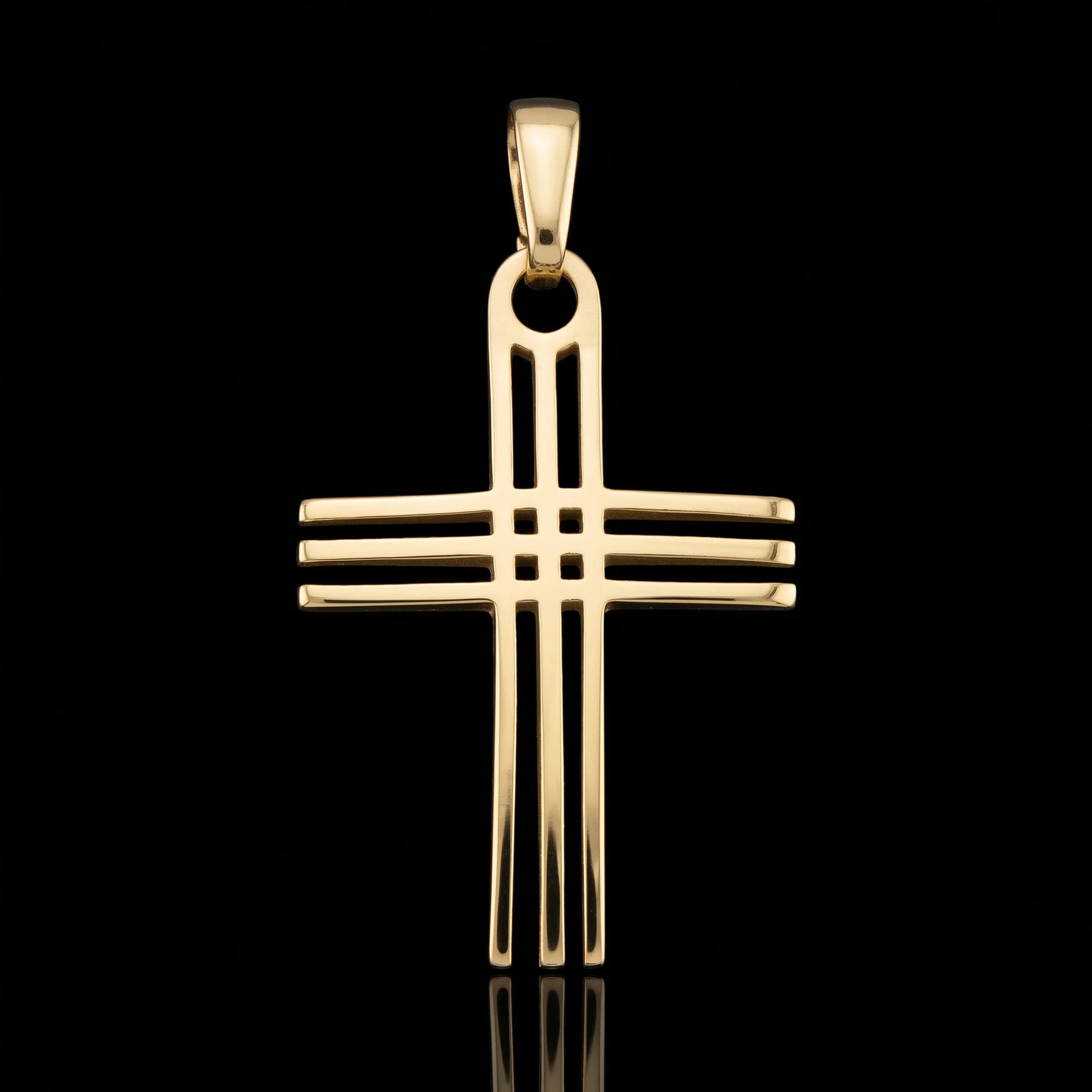 Pingente Crucifixo Triplo