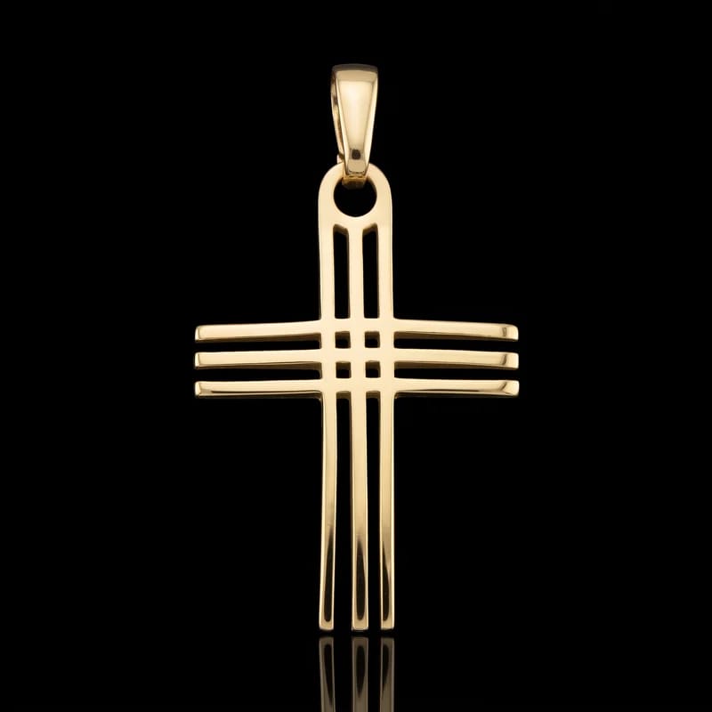 Pingente Crucifixo Triplo