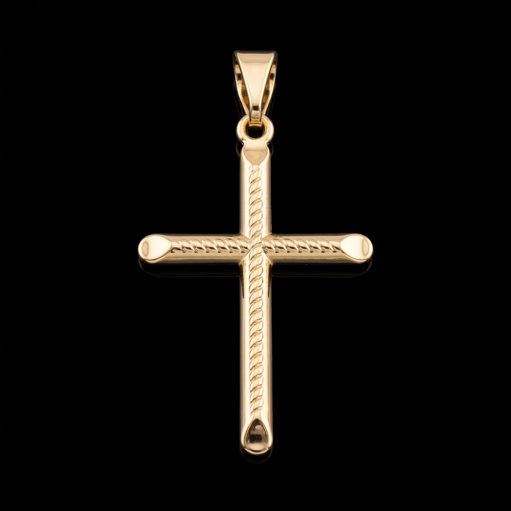 Pingente Crucifixo Corda