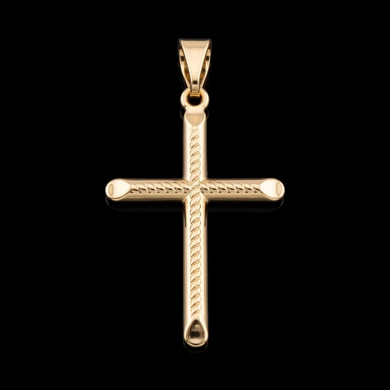 Pingente Crucifixo Corda